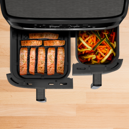 Karstā gaisa friteris Tefal Dual Easy Fry XXL