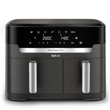 Karstā gaisa friteris Tefal Dual Easy Fry XXL